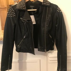 Topshop leather jacket